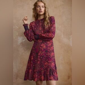 NWT Wrap London Printed viscose dress